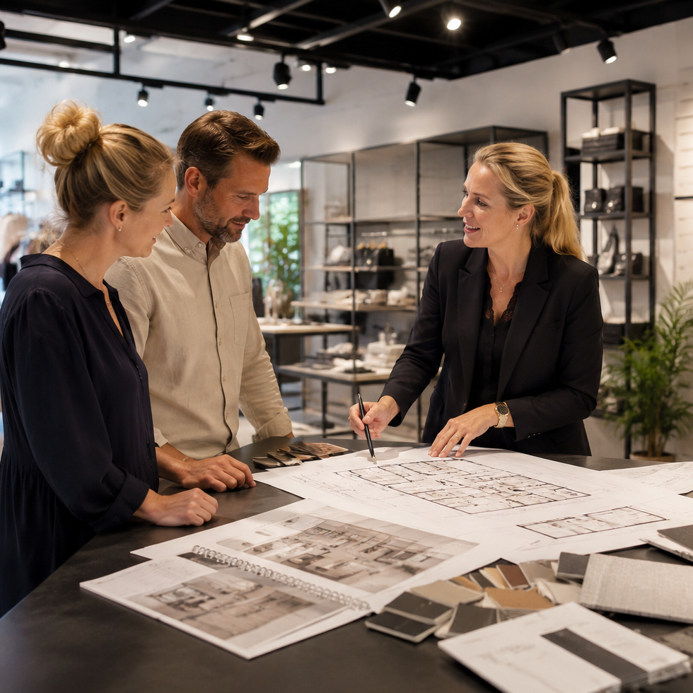 SuperSellerS-sýningarhøli við handilsinnrætting og innbúgvsloysnum