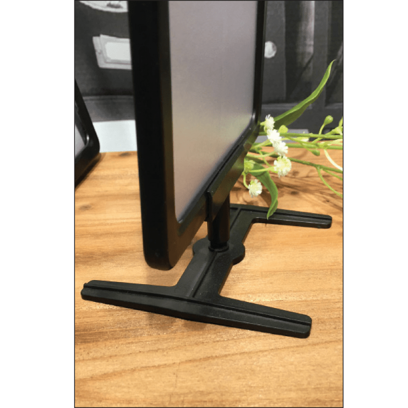 H-søturur í plasti. B 10 x D 5,5 cm, skiltihaldari, til plastrammur. Sí og vel litir