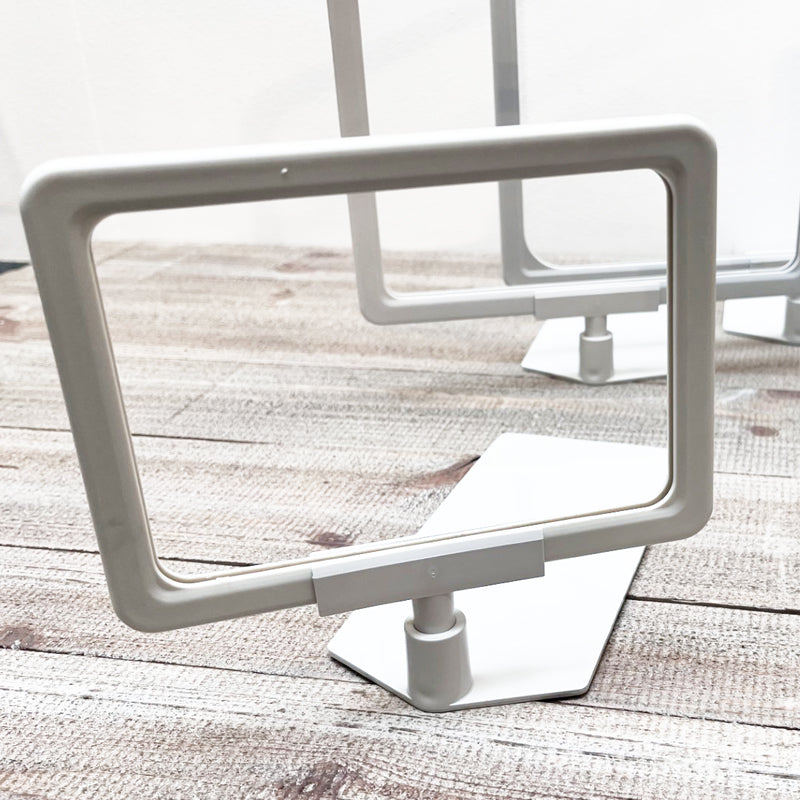 Skiltihaldari, A6, viðleggplátna, plast, ljósgrátt