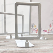 Skiltihaldari, A6, viðleggplátna, plast, ljósgrátt