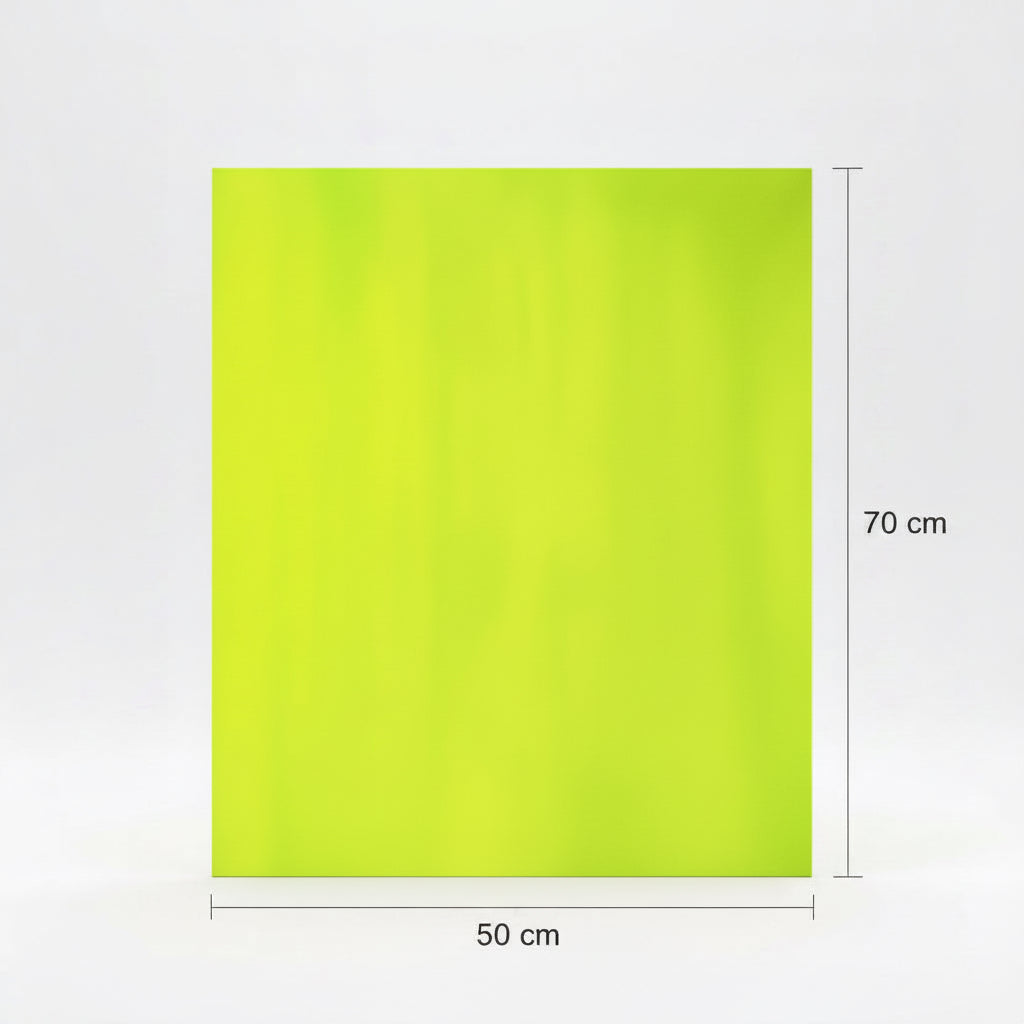 Skiltapappír, belagt á 1 síðu, neon gulur, 260 g, 50 x 70 cm