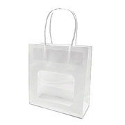 Pappapoki við glugga, hvítur, pk. við 20 stk., H 18,5 cm