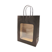 Pappaposa. H 27,5 cm. Við glugga. Gávuposa - svørt. 20 stk.