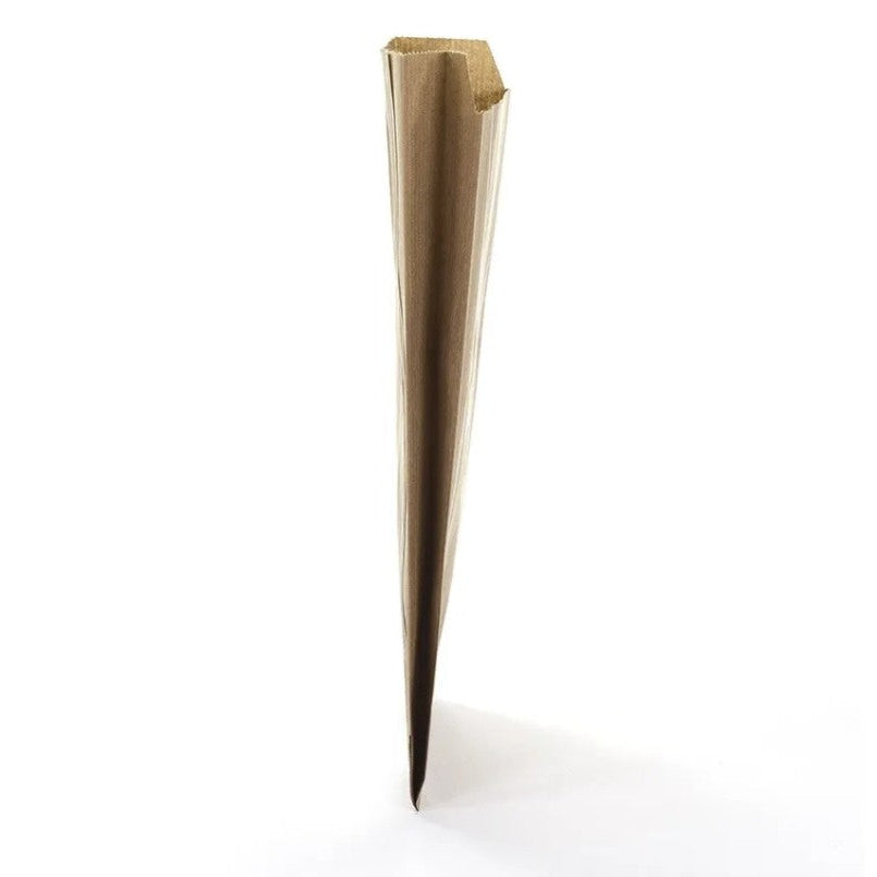 Gávupoki, kraftpappír, náttúra, pk. við 250 stk., 12 x 4 x H20 cm