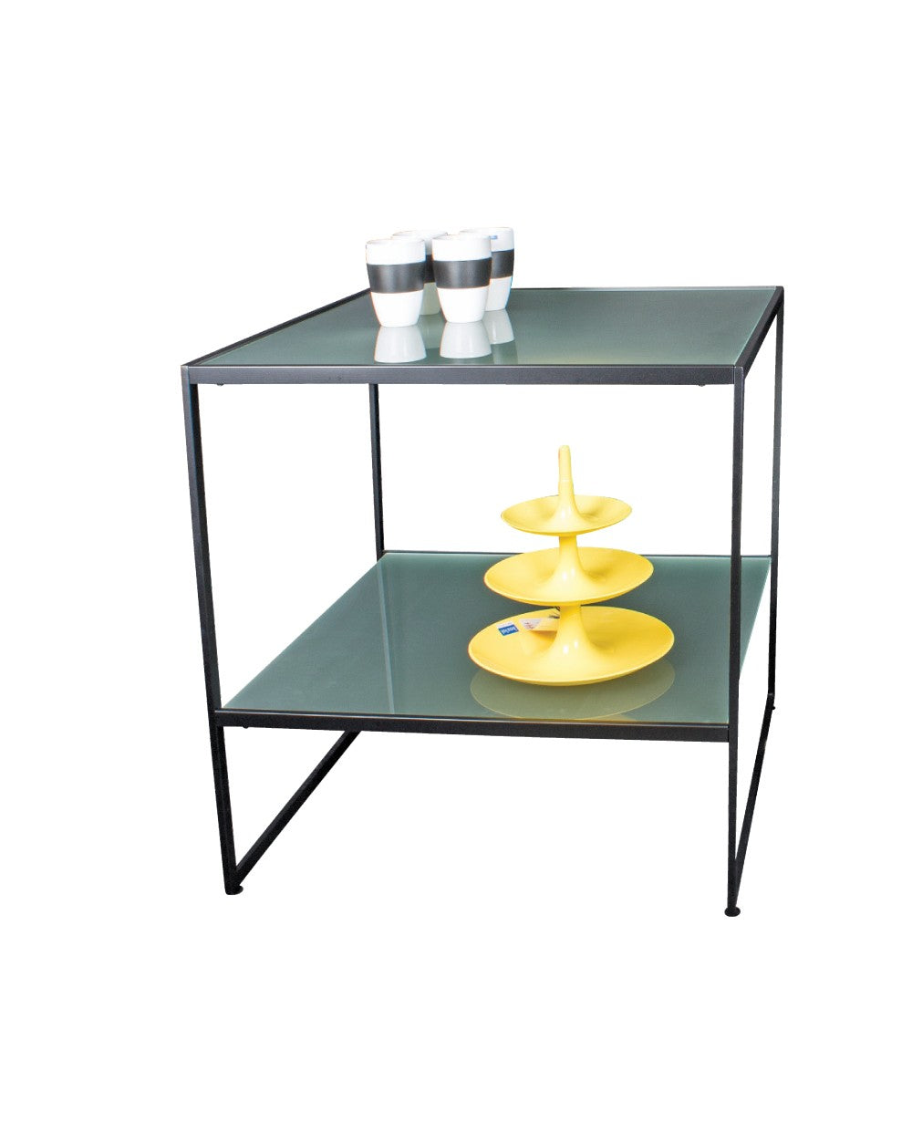 HAPPY oplægsbord med frostet glas til butik