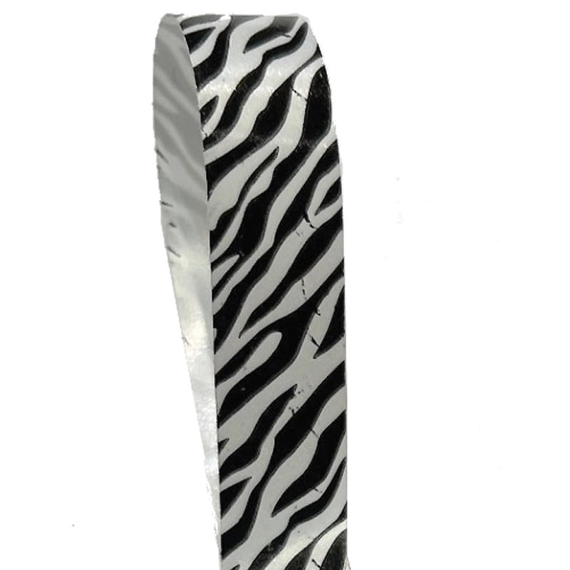Gávuband. Zebra-mynstur. 10 x 225 m.