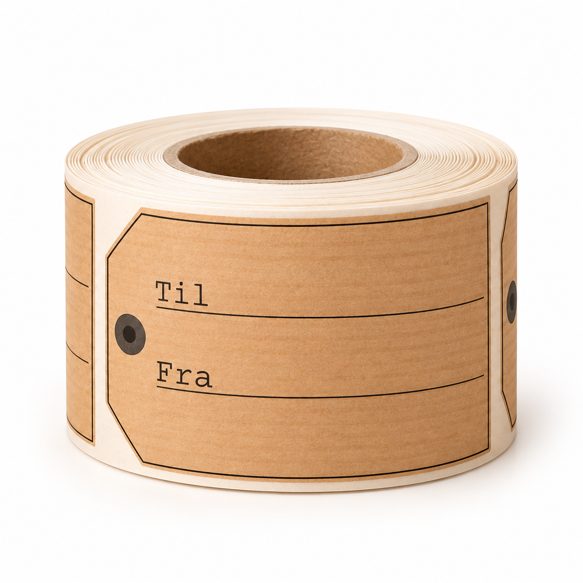 Gávukort - Manilla - 500 stk. Brún. Til og frá