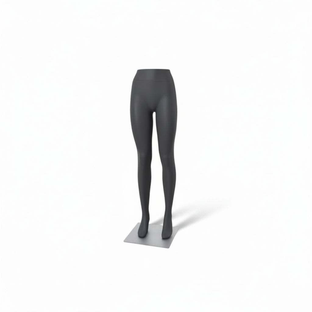5100 kvinnutorso, bein. Mannequin undirdelur. Svørt