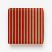 Gávupappír, náttúrligur við reyðum strípum, Bolcher, brún kraftpappír, 70 cm x 50 mtr *