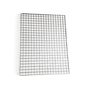 Dekoratiónsgitter, svørt, 90 x H120 cm. Tvølrámmi til upphengjing á vegg ella loft