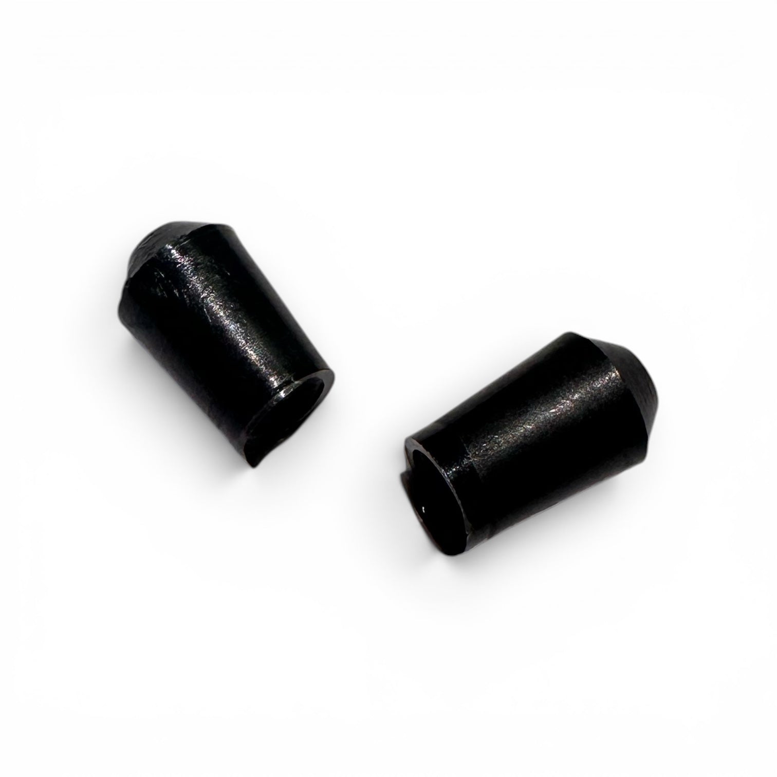 Endastykki til svart, Ø 4 mm. Hentar m.a. til metal klemmubøglur.