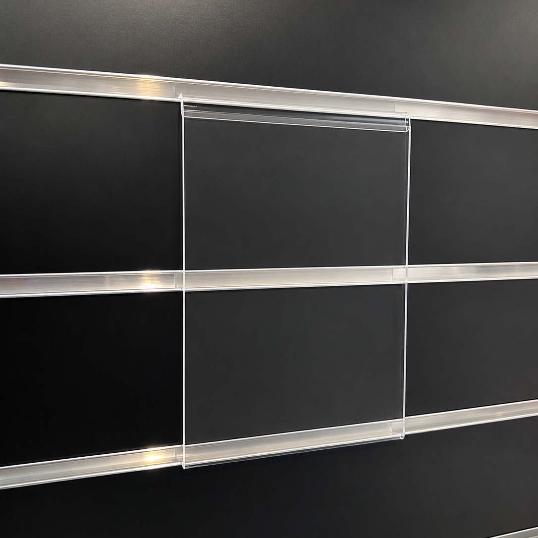 Skiltahaldari, til panel, akryl - A5