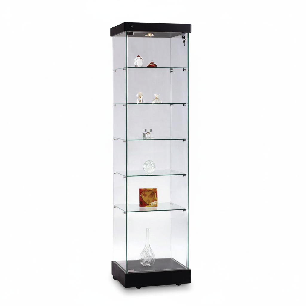 Vitrina - Toscana 1 - hægsta model. 50 x 46 x H 184 cm. - Svart