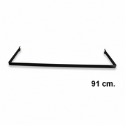 U-bøjlestang (91 cm) - svørt - Superskinne