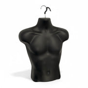Hængetorso, til menn, við frami og krókur, svart, H70 cm