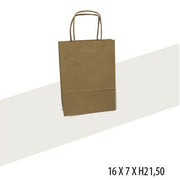 Pappsekkja - Lítil - 50 stk. - náttúrligur. B 16 x D 7 x H 21,5 cm.