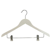 Trækledfa, massivt, flaturt, vaksin, við klipsum, hvítt, 12 mm tjúkt, 45 cm