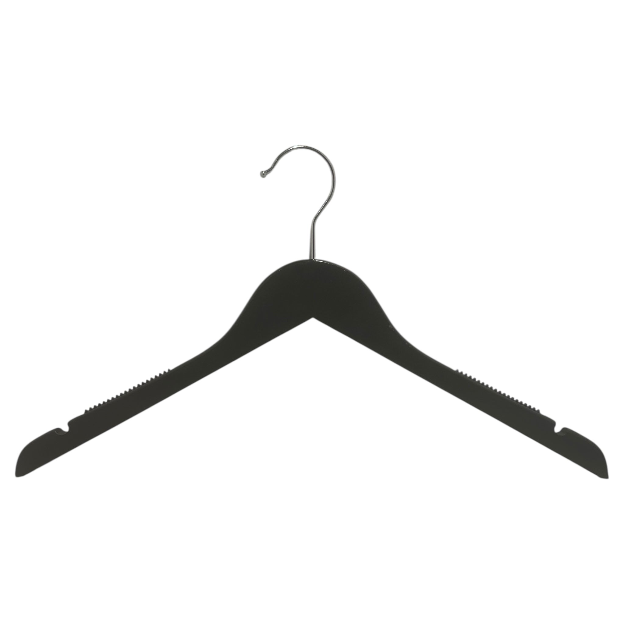 Træbøggja, massiv, flatur, til vaksna, við gummi og hakki, uttan stong, svørt, 12 mm tjúk, 45 cm