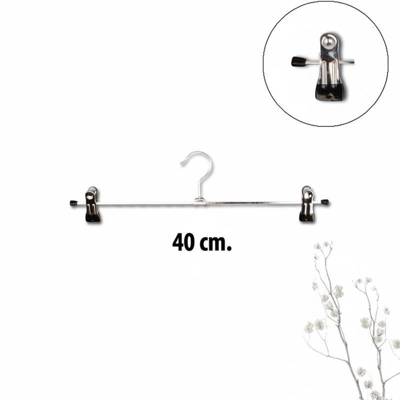 Metal klemma (B 40 cm.) - 100 stk. Svart