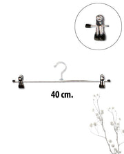 Sort metalklemmebøjle 40 cm til bukser og nederdele