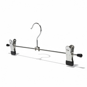 Klemmubretti í metall (B 30 cm.) - 100 stk. Svørt. Buksebøjla