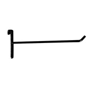 Varekrokur til rist, bakplátu H5,9 cm, svørt, 15 cm