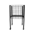 Sort Boxer 1 salgskurv med justerbar bund, 50 x 50 x 90 cm