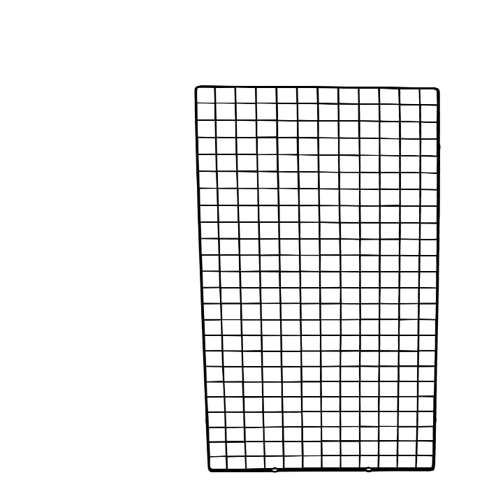 Gitter (60 x H120 cm.) - Svørt
