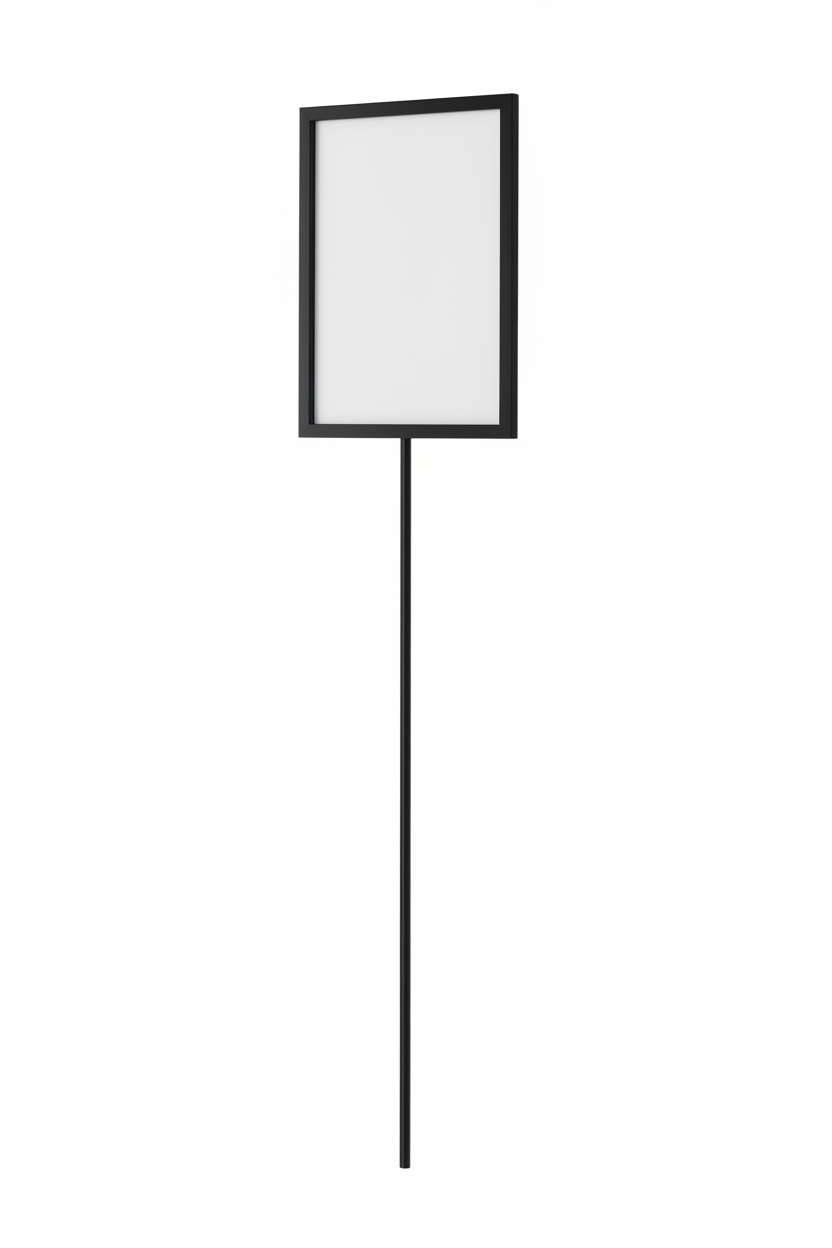 Skiltahaldari, A4, til Joystativ, svartur, 80 cm