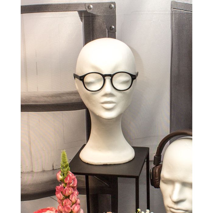 Flamingohøvd, kvinna, hvít, O56 x H33 cm