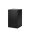 Podie. Svart melamin. 40 x 40 x H75 cm.