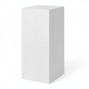 Podie. Hvítur melamin. 40 x 40 x H100 cm.