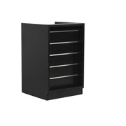MADS búðardiskur smalur, svartur B 60 - rákpanelur front