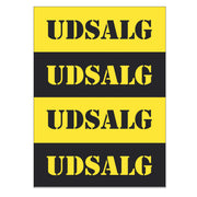 Plakat. Útsøla, svørt og gult, 50 x 70 cm