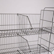 Skiljur til stabelkurv – matt svart, D39,8 x H21,2 cm