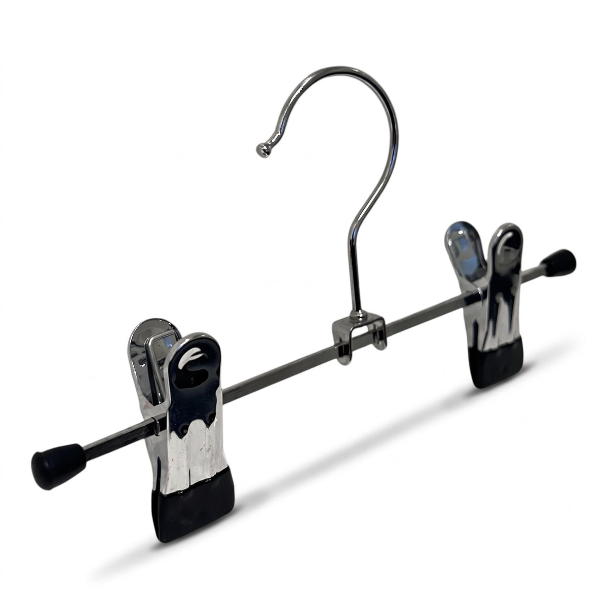 Akslatræ úr metalli við klemmum (B 20 cm) – 100 stk. Svart