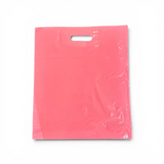 Plastpose, miðal, ljósað, pk. við 100 stk., 45 mikron, B 39 × D/BF 10 × H 45 cm, styrkt handtak