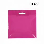 Plastposa, stór, rosa, pk. við 100 stk., 50 mikron, B 56 X D/BF 10 X H 45 cm., styrkt handtøk