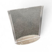 Matskráhaldari, A5, tveyfalt síða á ovalari fót, akryl