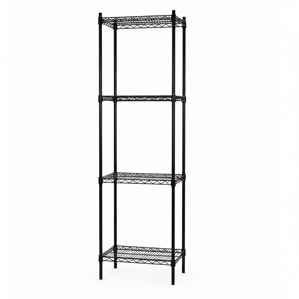 Hillur - TUBO (B 61 x D 36 x H 220 cm.) - Svart