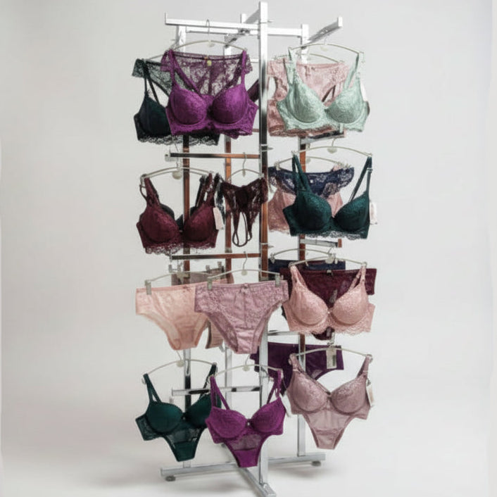 Gólvstativ við 16 arma. Krom