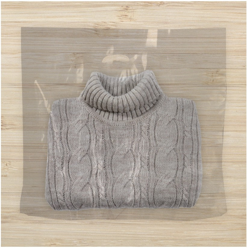 Plastpose, gjennomsýnilig, pk. við 100 stk., 40 micron, 56 x 8 x H45 cm.