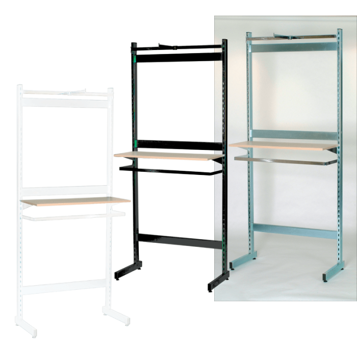 Framework, L-gondol, svørt, B67 x H247,50 cm