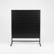 Panelgondola, einsíðug, standard panel, svørt. svørt, B127 x D40,5 x H147 cm