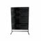 Panelgondol, einpilsida, standard panel, svart, B127 x D40,5 x H217 cm