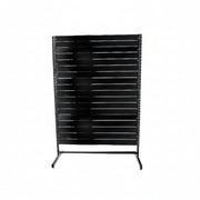 Panelgondol, einpilsida, standard panel, svart, B127 x D40,5 x H217 cm