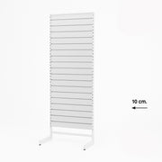 Panelgondol, einsíðað, standardpanel, hvítur. Hvítir listar. B67 x D40,5 x H217 cm