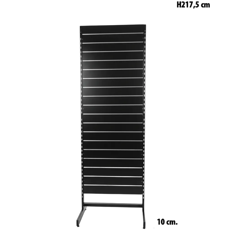 Panelgondol, einsíðaður, standard panel, svártur, B67 x D40,5 x H217 cm
