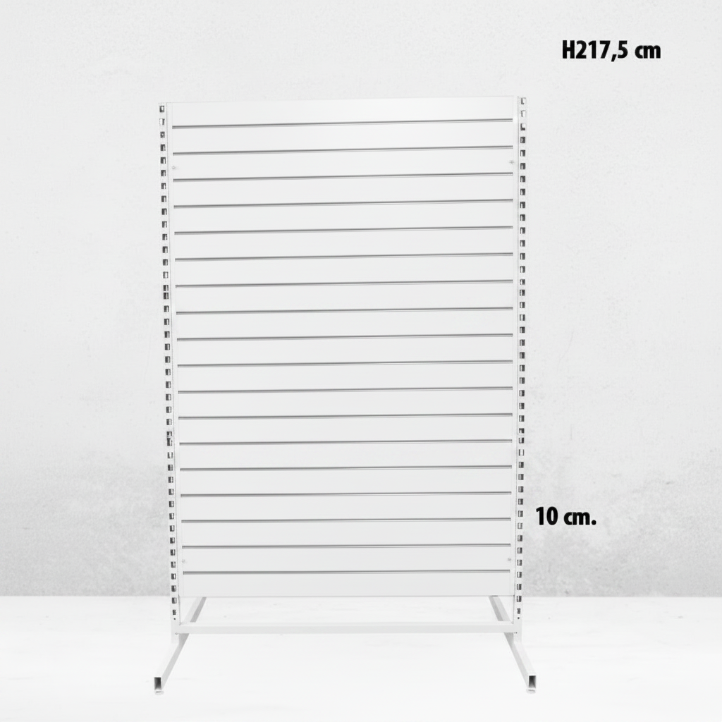 Panelgondol, tveyhliða, standard panelur, hvítt. hvítt, B127 x D76 x H217 cm