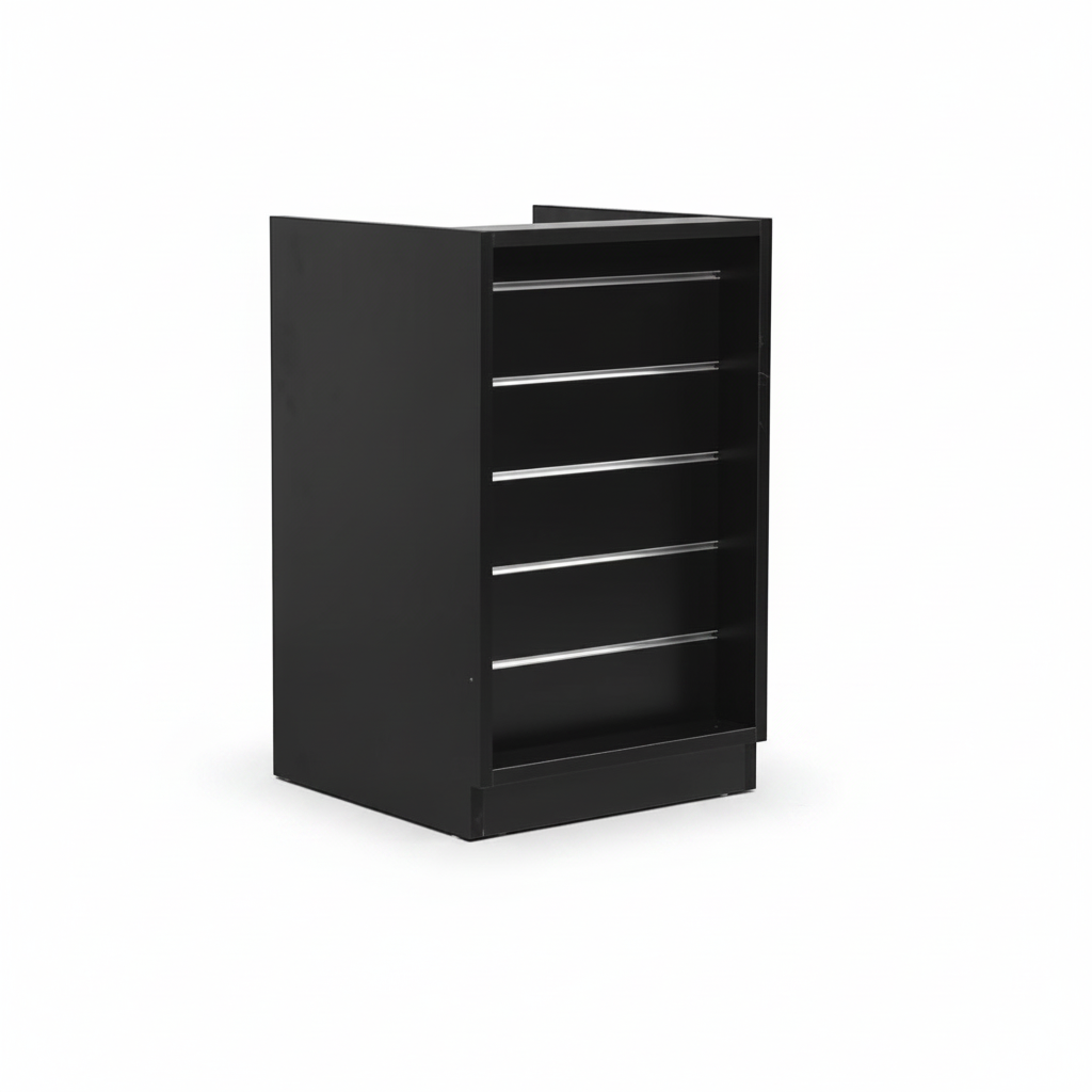 MADS búðardiskur smalur, svartur B 60 - rákpanelur front